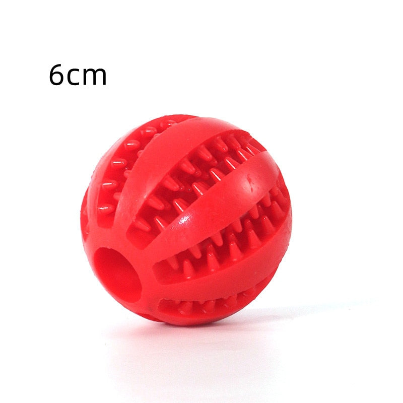 Natural Rubber Pet Dog Toys Dog Chew Toys Tooth Cleaning Treat Ball Extra-tough Interactive Elasticity Ball for Pet Accessories - Urban Pet Plaza 