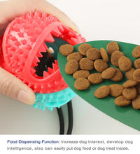 Large Dog Ball Toys Suction Cup Ropes Interactive Leaking Slow Feeder Chew Toy Toothing Clean Golden Retriever Big Pet Supplies - Urban Pet Plaza 