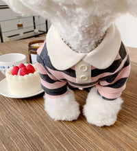 Summer Dog Polo Shirt Pet Dog Cooling Clothes Striped Sweatshirt Chihuahua Puppy Pullover Dog Vest for Small Medium Dogs Costume - Urban Pet Plaza 