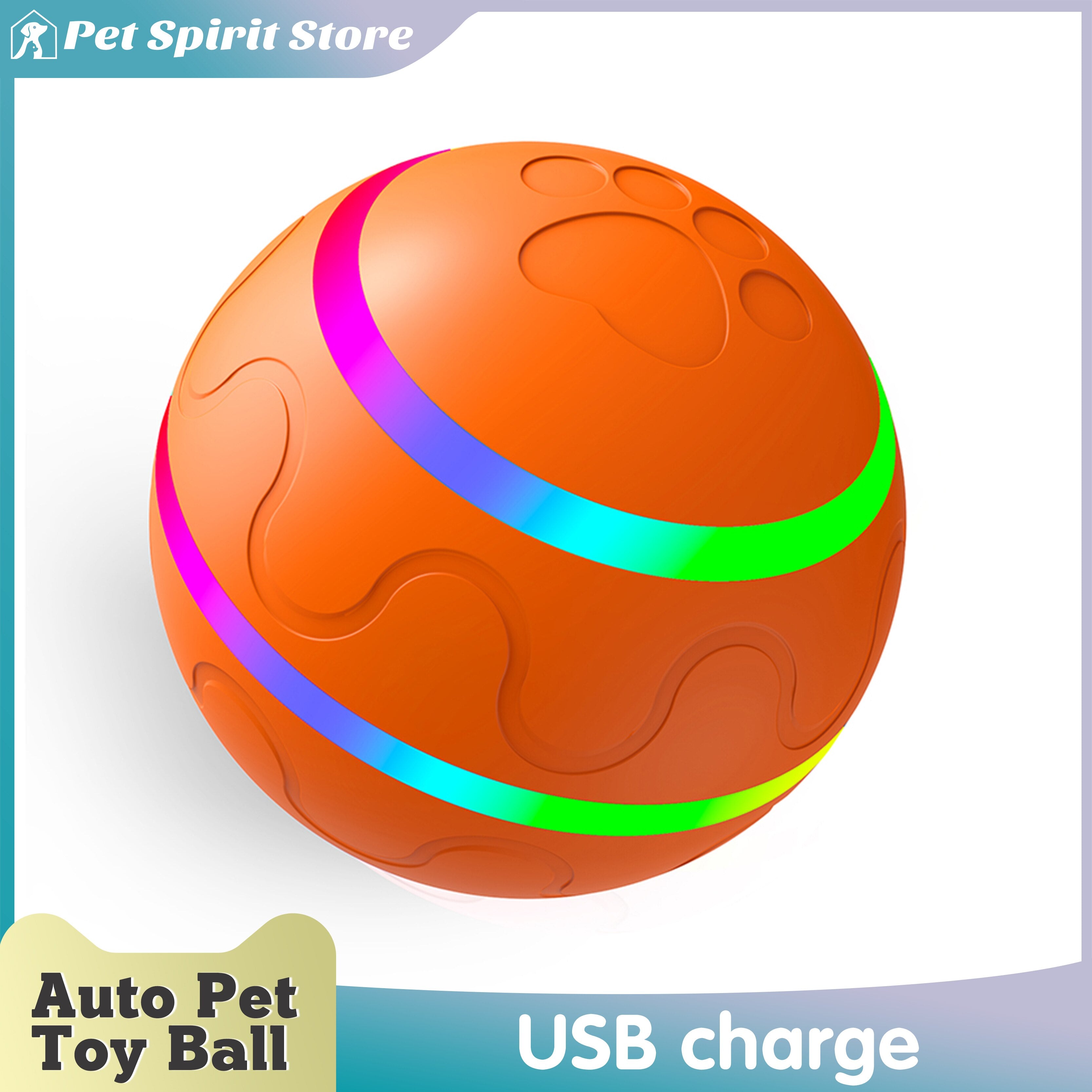 Smart Toy Ball Dog Cat Usb Rechargeable Funny Rolling Ball Electric Automatic Rotation Jumping Play Interactive Pet Supplies - Urban Pet Plaza 