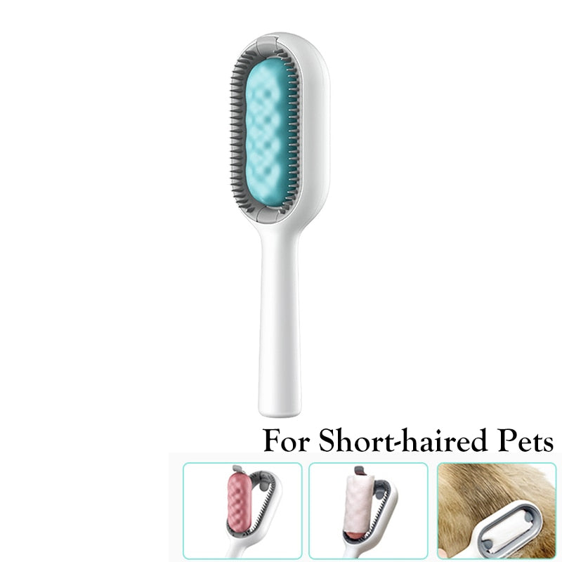 Double Sided Hair Removal Brushes for Cat Dog Pet Grooming Comb with Wipes Kitten Brush Pet Products Supplies - Urban Pet Plaza 