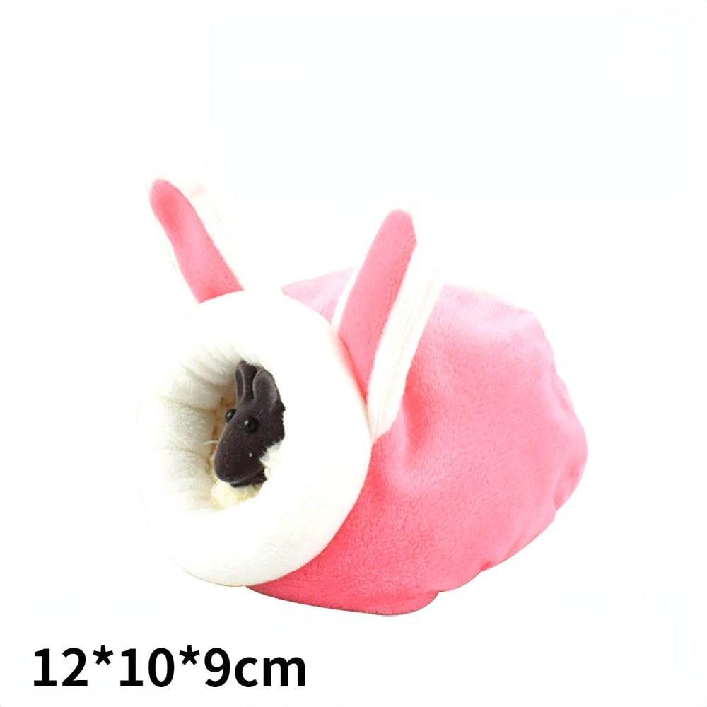 Hamster Soft Warm Bed Rat Hammock Pig Squirrel Winter Pet Toy Hamster Cage House Hanging Nest+Mat House Bed Animal Mice Rat Nest - Urban Pet Plaza 