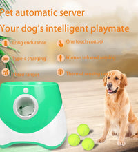 Rechargable Dog Tennis Launcher Automatic Pet Dogs Chase Toy Mini Tennis Throwing Pinball Machine Fun Interactive Throw Device - Urban Pet Plaza 