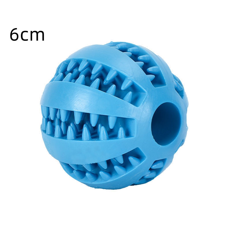 Natural Rubber Pet Dog Toys Dog Chew Toys Tooth Cleaning Treat Ball Extra-tough Interactive Elasticity Ball for Pet Accessories - Urban Pet Plaza 