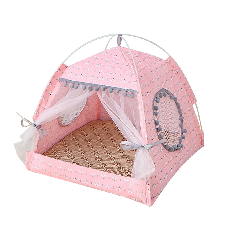 Breathable Cat Dog Litter Tent Kennel Foldable Universal Indoor Teepee Pet House Breathable Puppy Tent Bed Dog Supplies - Urban Pet Plaza 