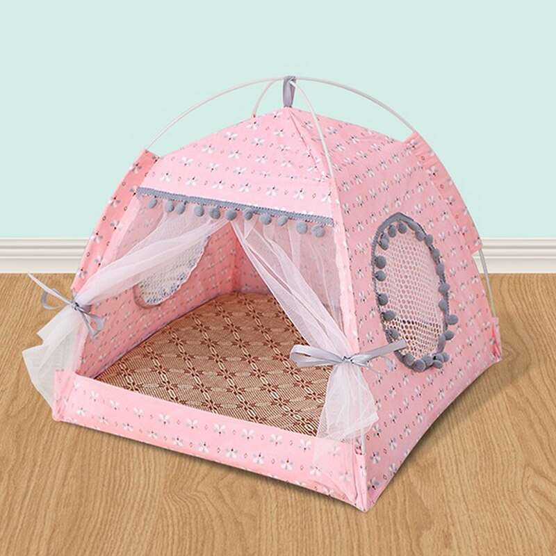 Breathable Cat Dog Litter Tent Kennel Foldable Universal Indoor Teepee Pet House Breathable Puppy Tent Bed Dog Supplies - Urban Pet Plaza 