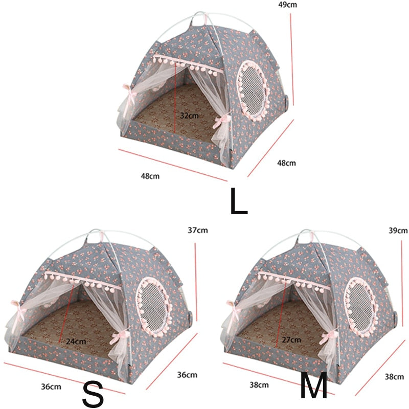 Pet Cat Tent Summer Cave Hut Cat Sleep House For Kitten Puppy Playpen Cage Basket Cat Nesk Kennel Small Dog House Bed Chihuahua - Urban Pet Plaza 