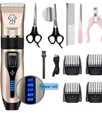 Dog Clipper Dog Hair Clippers Grooming (Pet/Cat/Dog/Rabbit) Haircut Trimmer Shaver Set Pets Cordless Rechargeable Professional - Urban Pet Plaza 