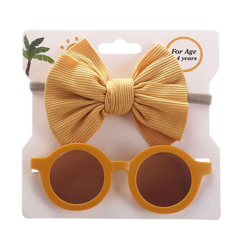 2Pcs/Set Pet Dog Headband Summer Beach Dog Sunglasses Dog Grooming Party Photography Props Cat Headband Bow Pet Hair Accessories - Urban Pet Plaza 