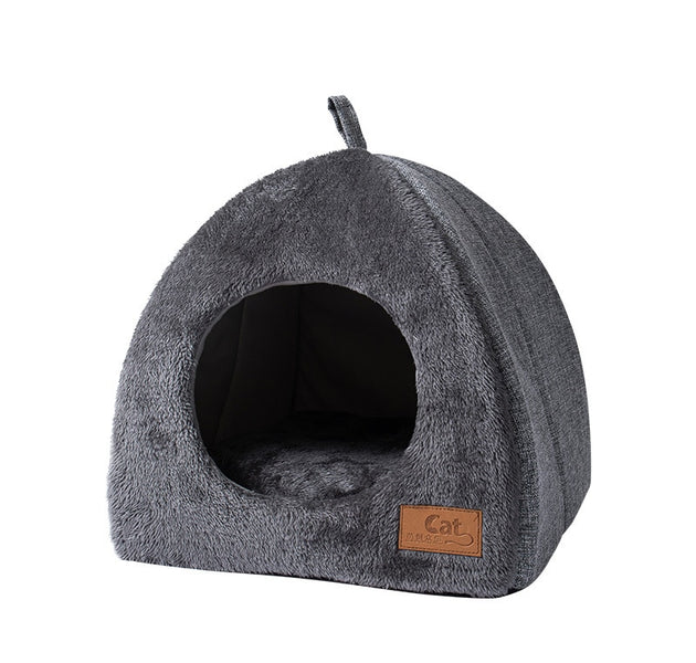 Cat Bed House For Indoor Winter Warm Deep Sleep Comfort Pet Basket Cozy Little Mat For Small Dog Kitten Accessories - Urban Pet Plaza 