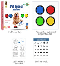 Recordable Dog Training Buttons Pet Talking Toys Pet Interactive toys Speech Buttons Pet toys For Pet Interactive - Urban Pet Plaza 