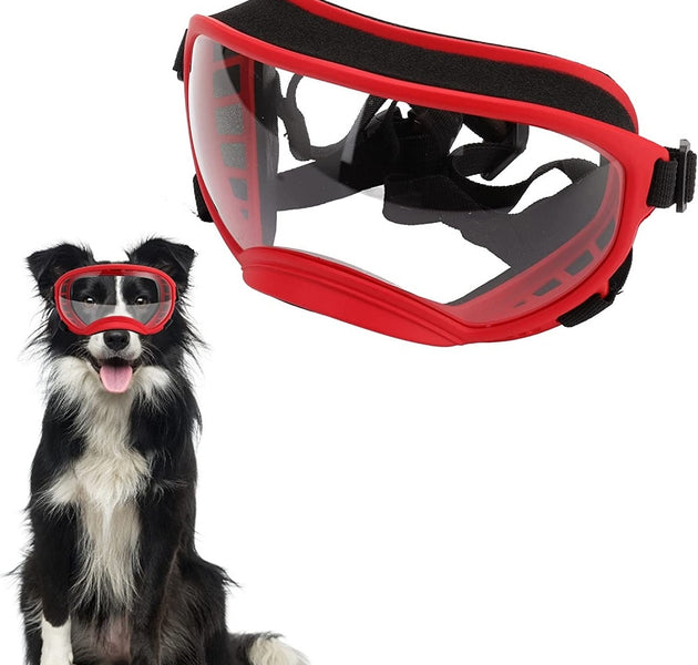 JanPet Dog Goggles Pet Glasses Dog Fashion Sports Sunglasses Adjustable Strap for Medium/Large Dogs Skiing Tactical Protection - Urban Pet Plaza 