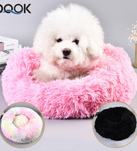 Super Soft Pet Bed Kennel Dog Round Cat Winter Warm Sleeping Bag Long Plush Large Puppy Cushion - Urban Pet Plaza 