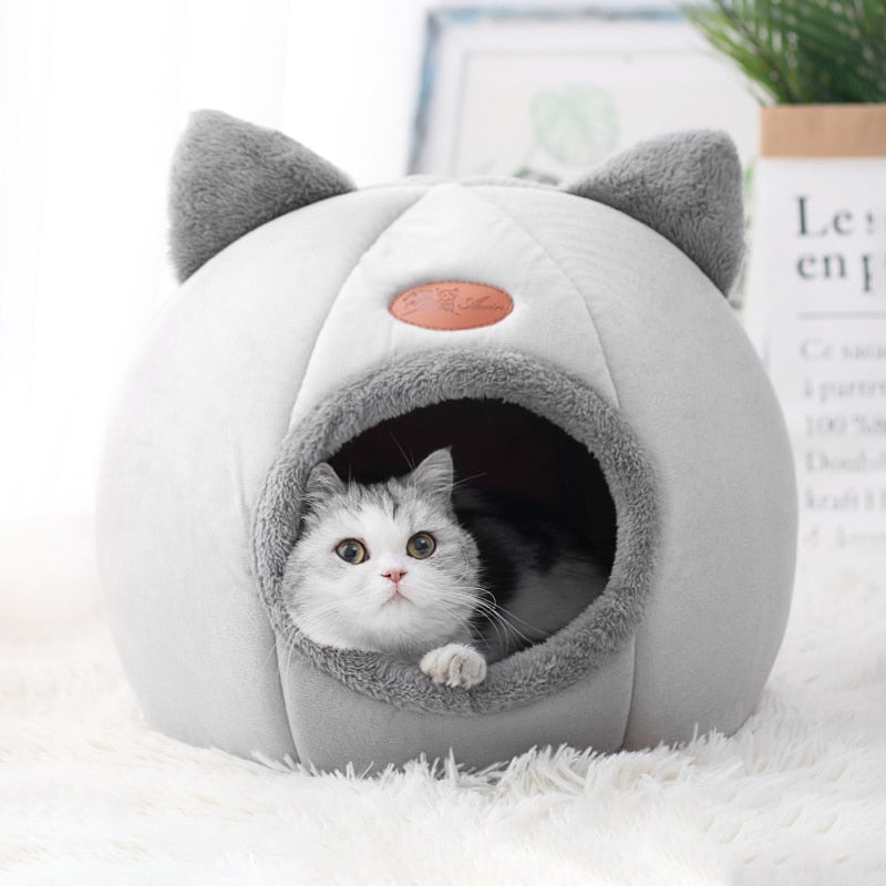 New Deep Sleep Comfort In Winter Cat Bed Iittle Mat Basket Small Dog House Products Pets Tent Cozy Cave Nest Indoor Cama Gato - Urban Pet Plaza 