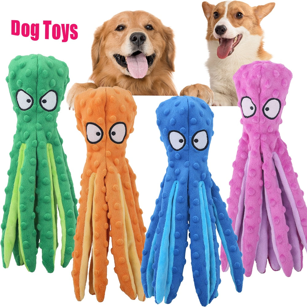 Pet Plush Toy Cat Dog Voice Octopus Shell Puzzle Toy Bite Resistant Interactive Pet Dog Teeth Cleaning Chew Toy Pet Supplies - Urban Pet Plaza 