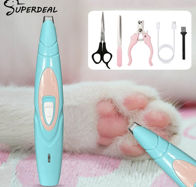 Electric Dog Clippers Professional Pet Foot Hair Trimmer Dog Grooming Hairdresser Dog Shear Butt Ear Eyes Hair Cutter Pedicure - Urban Pet Plaza 