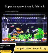 Plexiglass Aquarium Box Ultra-white Organic Glass Explosion-proof Acrylic Fish Tank Tabletop Small Ecological Water Tank - Urban Pet Plaza 