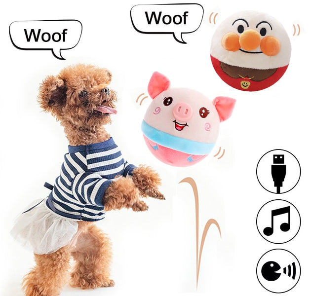 Electronic Pet Dog Toy Ball Pet Bouncing Jump Balls Talking Interactive Dog Plush Doll Toys New Gift For Pets USB Rechargeable - Urban Pet Plaza 