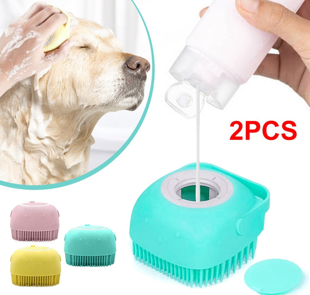 Pet Accessories Shampoo Massager Brush Bathroom Puppy Cat Massage Comb Grooming Shower Brush For Bathing Soft Brushes For Dogs - Urban Pet Plaza 