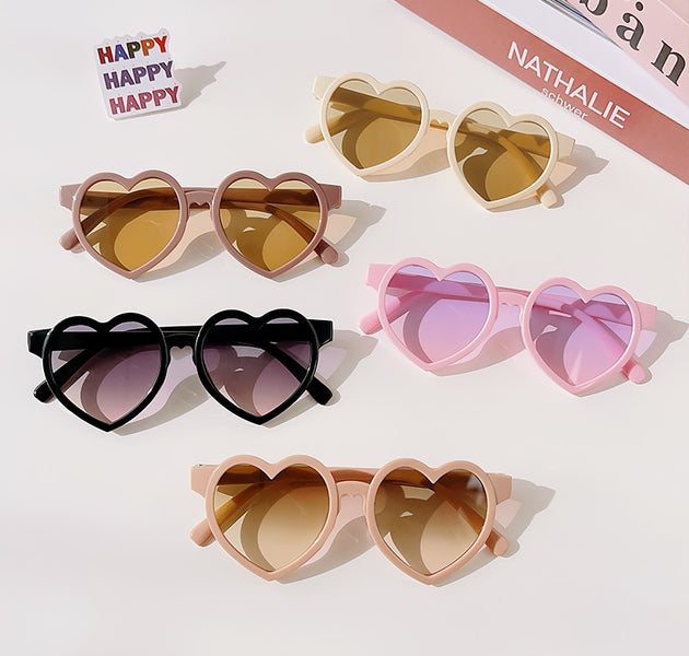 2023 New Kids Cartoon Heart Sunflower Fruit Rabbit Ears Sunglasses Girls Boy Children Outdoor Round Polarized UV400 Sun Glasses - Urban Pet Plaza 