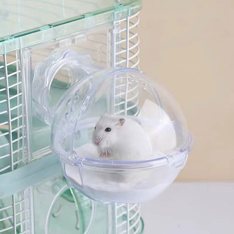 Hamster Bathroom Hamster Toilet Mouse Gerbille Pet Cage Box Bath Sand Room Toy Acrylic House Small Pet Supplies Accessories - Urban Pet Plaza 