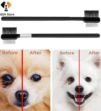 Double-Sided Pet Eye Comb Brush Mini Pet Tear Stain Remover Comb Eye Grooming Brush For Small Cat Dog Pets Accessories - Urban Pet Plaza 