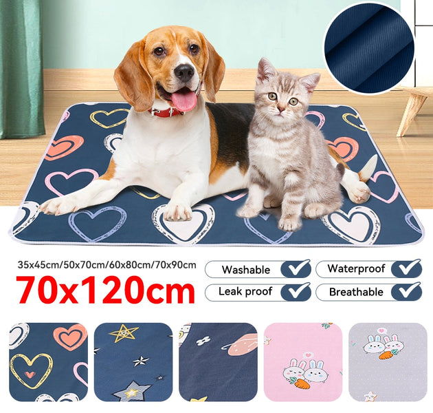 Dog Diaper Pet Urine Pad Reusable Waterproof Mat Washable Training Pad Mattress Dog Bed Moisture-Proof for Car Seat Cover - Urban Pet Plaza 