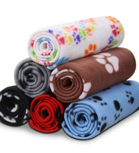 Multi Functional Pet Blankets Breathable Soft Thin Dog Blanket Warm Fleece Paw Print Blanket Bed Mat Cover for Dogs and Cats - Urban Pet Plaza 