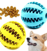 Natural Rubber Pet Dog Toys Dog Chew Toys Tooth Cleaning Treat Ball Extra-tough Interactive Elasticity Ball for Pet Accessories - Urban Pet Plaza 