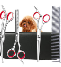 Dog Grooming Scissors Professional Stainless Steel Pet Hair Cutting Shears Safety Round Tip Pet Grooming Scissors Kit - Urban Pet Plaza 