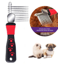 Pet Dematting Fur Rake Comb Brush Tool - Dog and Cat Comb for Detangling Matted or Knotted Undercoat Hair，Dog Grooming Brush - Urban Pet Plaza 
