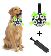Puppy Outdoor Training Soccer 15cm Dog Bite Chew Balls Interactive Pet Football Toys With Grab Tabs Pets Accessories - Urban Pet Plaza 