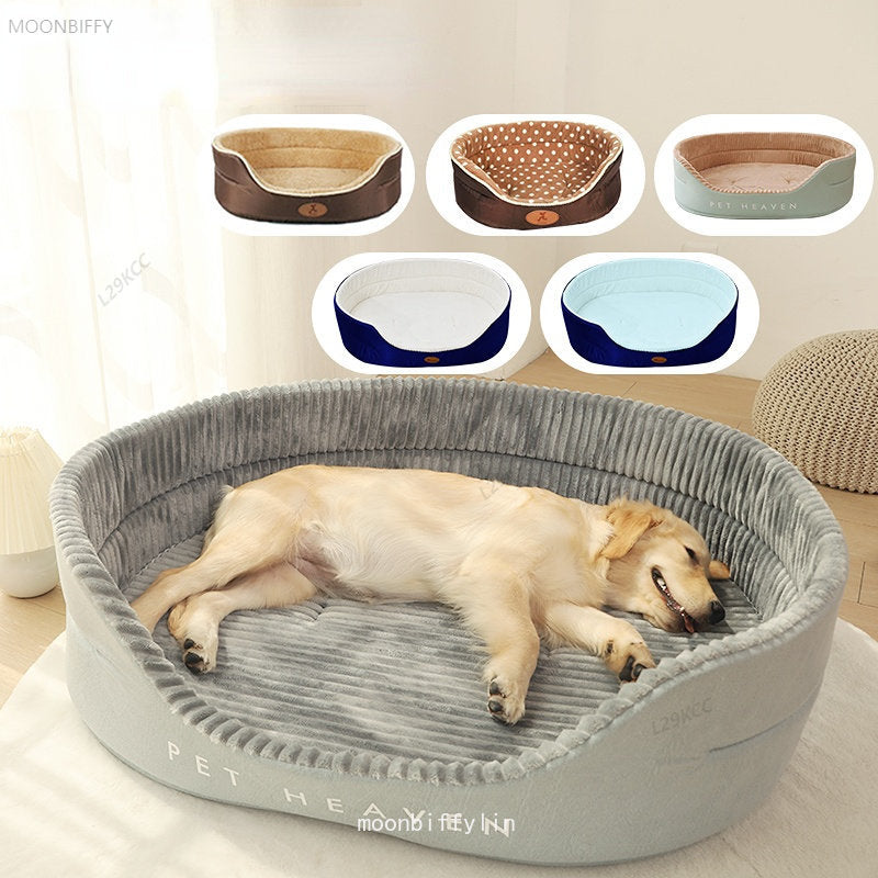 Double Sided Dog Bed Big Size Extra Large Dogs House Sofa Kennel Soft Fleece Pet Dog Cat Warm Bed S-L pet accessories - Urban Pet Plaza 