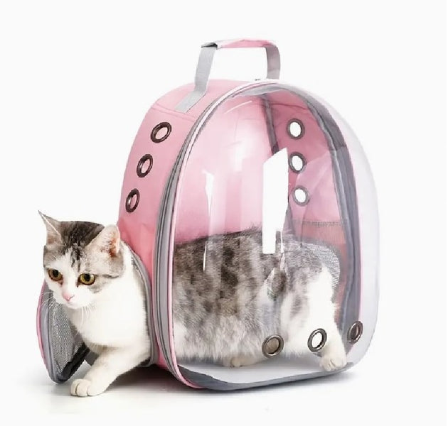 Astronaut Window Dog Cat Carrier Breathable Transparent Backpack Pet Travel Bag - Urban Pet Plaza 